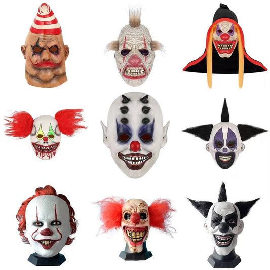 Halloween Scary Masks - Latex Party Clown Masks