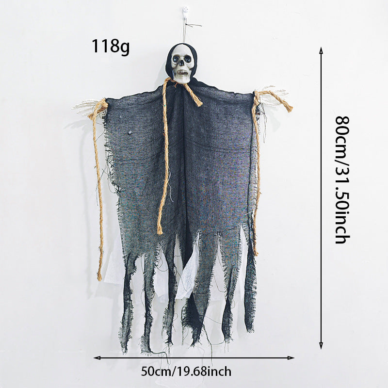 Halloween Scary Ghost Toy with Sound Activated Light